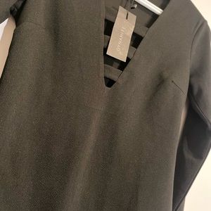 Bodysuit with deep v line